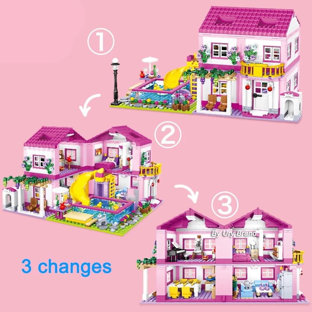 Summer Villa Building Blocks Set